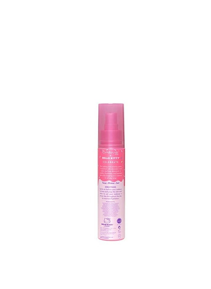 The Creme Shop The Crème Shop x Hello Kitty - Korean Skin Care Celebrate Priming & Setting Facial Spray (Rose Water & Diamond) - Hydration, For Makeup, Natural Essence  - Image 3