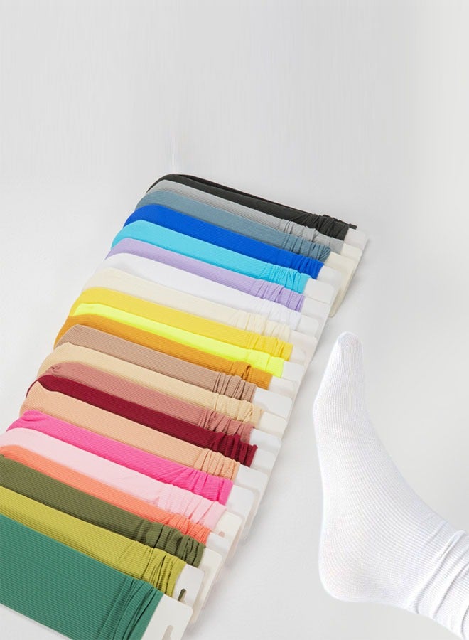 زي سي إم - هابي 22 جوارب نسائية عصرية بلون سادة - Image 1