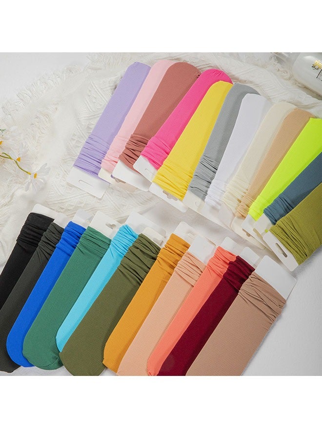 زي سي إم - هابي 22 جوارب نسائية عصرية بلون سادة - Image 4