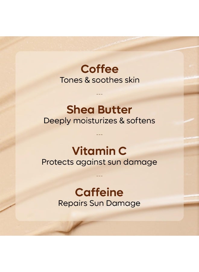 إم كافيين لوشن الجسم إم كافيين بالقهوة، عبوة اقتصادية من قطعتين | مرطب للجسم خفيف الوزن غير دهني للنساء والرجال | لوشن للجسم للبشرة الجافة والعادية والدهنية (500 مل) - Image 4