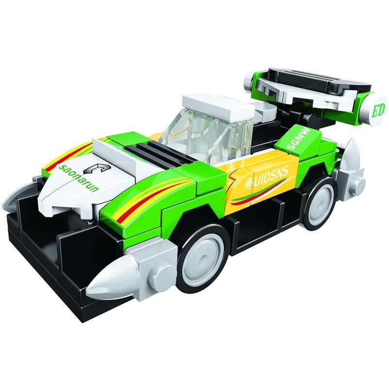 ThinkerPlace 8-in-1 Super Racing Car Flash Star (99 Pieces) | Learn About Speed | Building Block Set for Kids Age 6+ | STEM Educational Toy | Build, Collect & Create Robot | Science & Learning Toy - Image 1