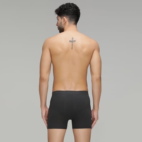 Amul Comfy Men's Trunk Underwear | Soft Inner Elastic | Soft Waistband | Breathable Comfortable Innerwear | Pack of 3 | Color May Vary Multicolour - Image 4
