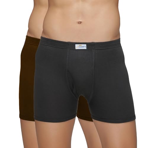 Amul Comfy Men's Trunk Underwear | Soft Inner Elastic | Soft Waistband | Breathable Comfortable Innerwear | Pack of 3 | Color May Vary Multicolour - Image 1