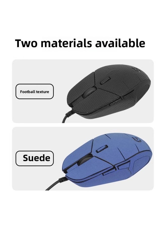 For Logitech G302 Mouse Sticker G303 Anti-slip Sticker Mouse Sticker Protective Film Anti-sweat Sticker Anti-scratch Film Side Skirt Sticker-color:[All Inclusive] One Black And Gold Printed Mouse Sticker  - Image 3