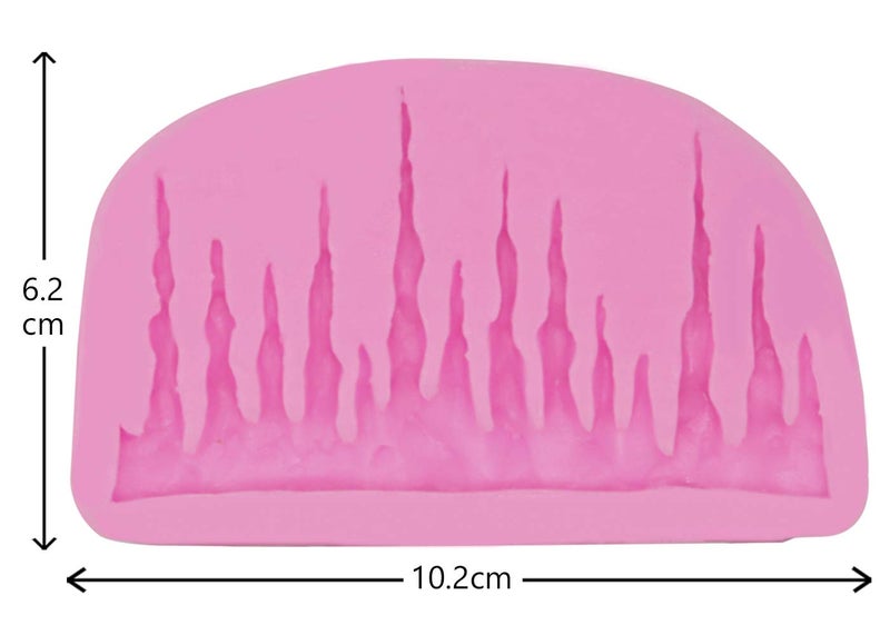 HengKe 2Pcs Cake Mold Baking Accessories 3D Icicles Silicone Mold For Pudding, Pan Muffin,Impression Mats Baroque Fondant,Chocolate,Ice Cube,Cookie Pastry Pies,Cake Cup Cake,Decoration,Polymer Clay - Image 3