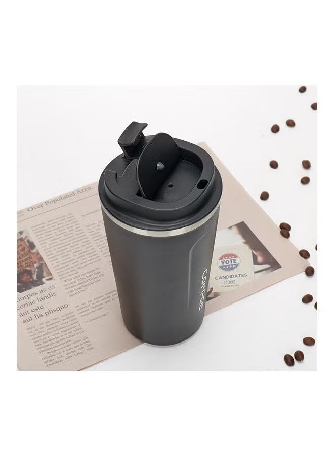 XiuWoo Stainless Steel Coffee Mug with Double Wall Insulation Black - Image 2