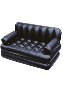 Bestway Double 5-In-1 Multifunctional Couch With Sidewinder 2 Seater Ac Air Pump Black 188x152x64cm  - Image 1