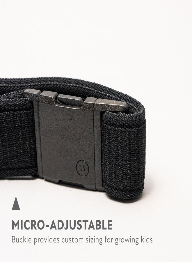 Arcade Belts A2 Atlas Youth Unisex Adventure Belt: Heavy Duty Stretch, Metal Free Buckle, Black - Image 2