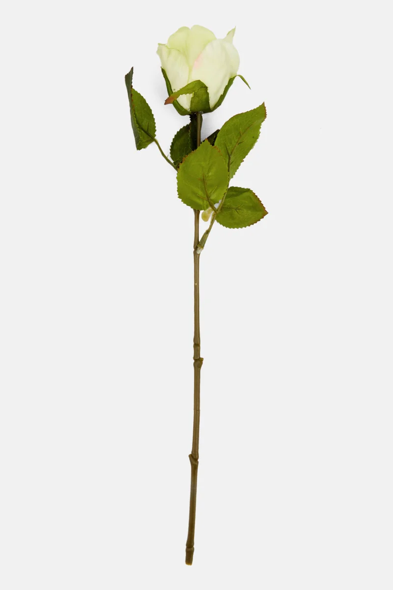موي موتشو Artificial Rose Flower 42,5 cm, Silver /Transparent