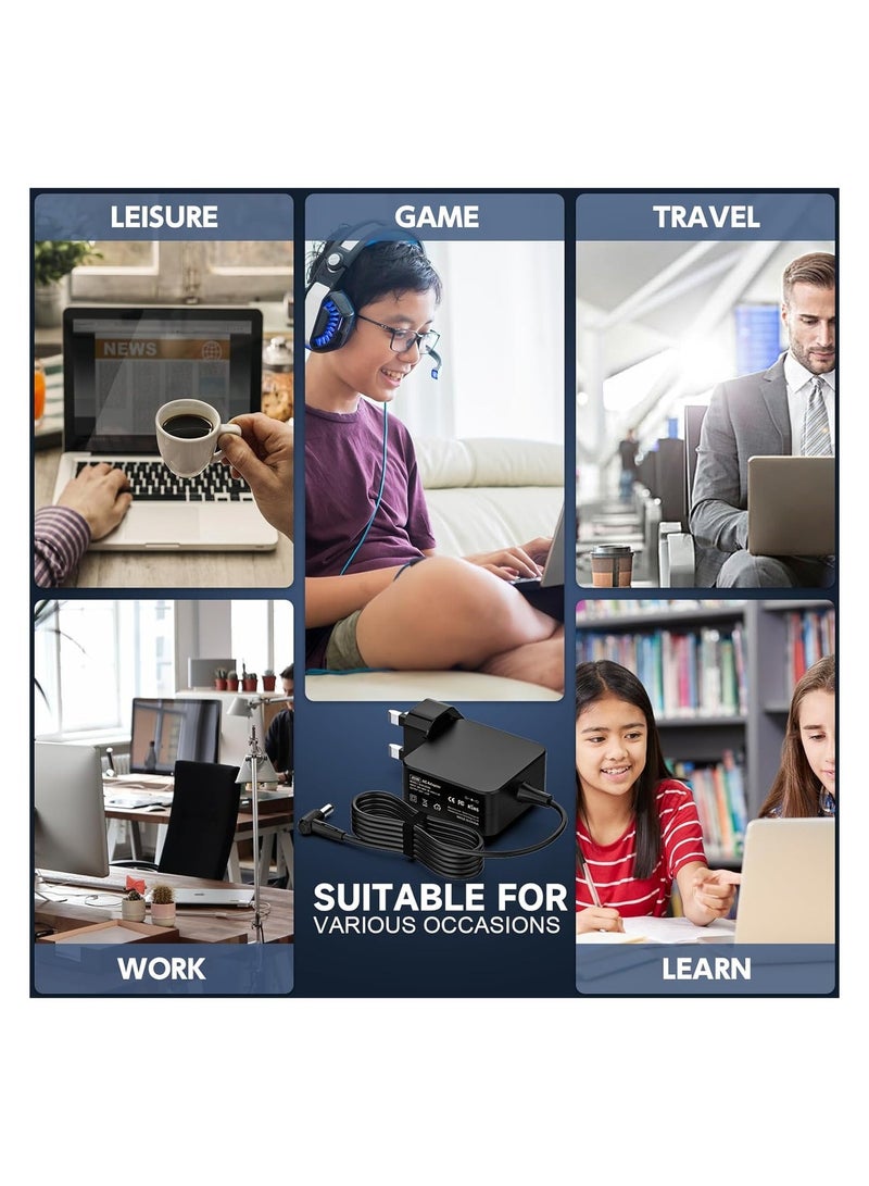 SMART SOURCE 65W / 45W Replacement Laptop Charger for Lenovo IdeaPad Flex & Yoga Series – 20V 3.25A AC Adapter Type-G UK Plug with Round PIn【4.0 * 1.7mm】 - Image 5