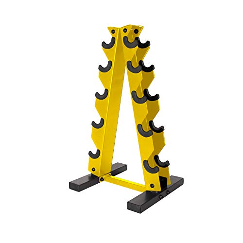 CAP Barbell AFrame Dumbbell Weight Rack Yellow