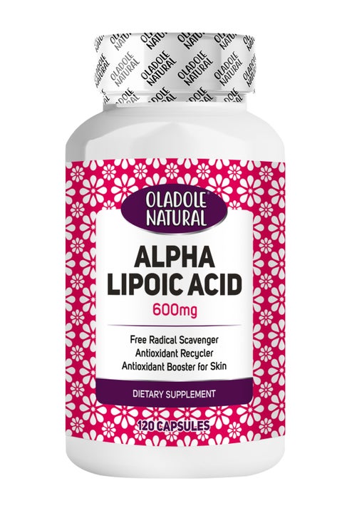 Alpha Lipoic Acid 600mg - 120 Capsules, Promotes Cellular Health