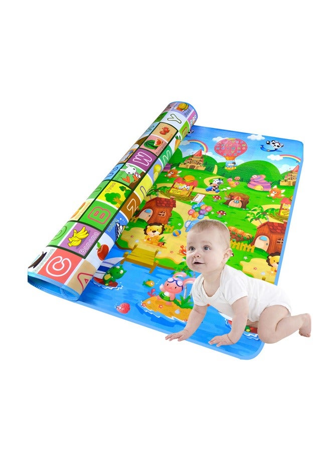JSAITOYS Play Rug Portable Double Sides Kids Baby Toddler Mat  200X180cm - Image 1