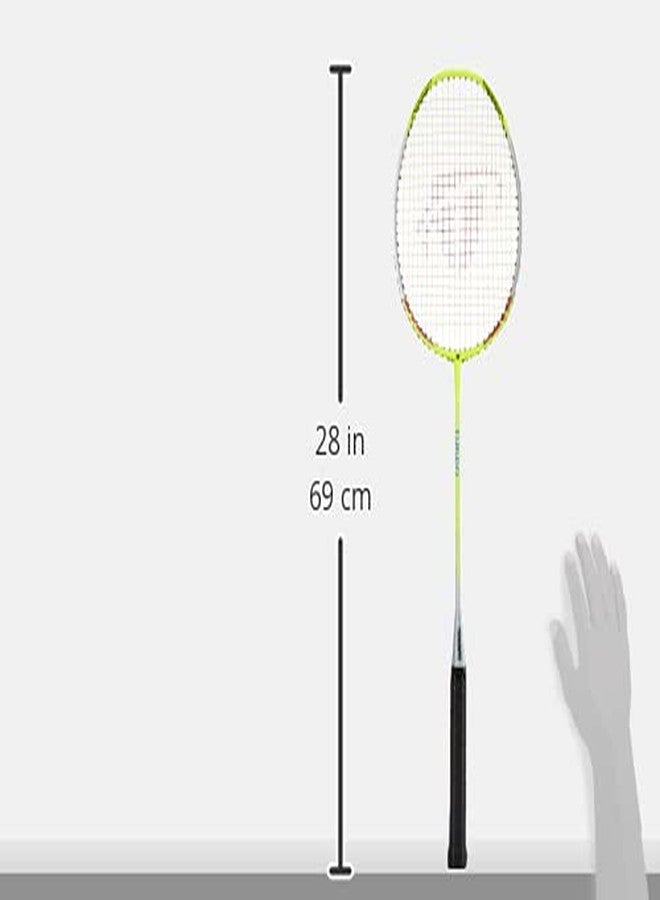 ترايامف مضرب تنس الريشة Triumph Turbo المصنوع من مركب الجرافيت خفيف الوزن مع حقيبة Cosmic-6R ذات حجرتين، لون ليموني/أزرق سماوي - Image 4