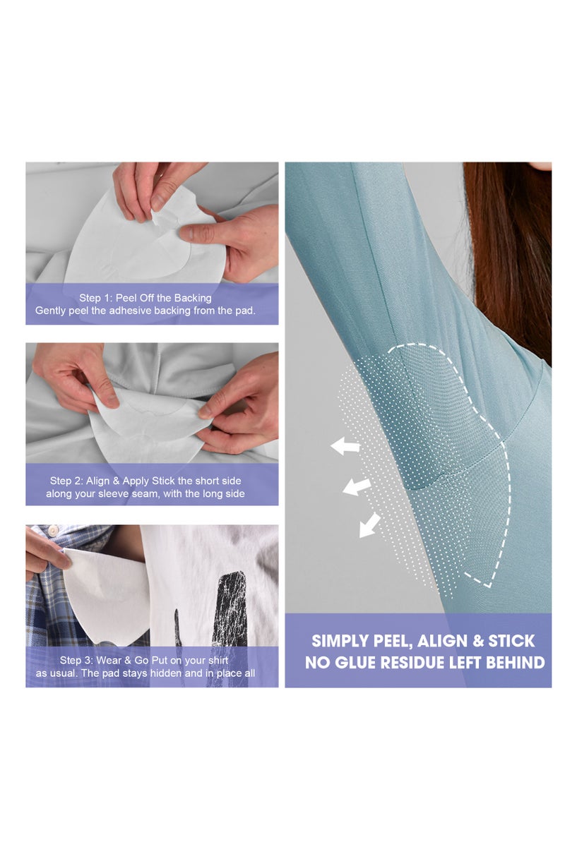 10PCS Breathable Armpit Sweat Pads with Triple-Layer Protection | Invisible & Soft Underarm Sweat Pads for All-Day Dryness | Highly Absorbent Armpit Sweat Pads for Women & Men | Underarm Sweat Pads with 100% Cotton Surface | Sweat Absorbing Pads for Armpit Anti Sweat Protection - Image 4