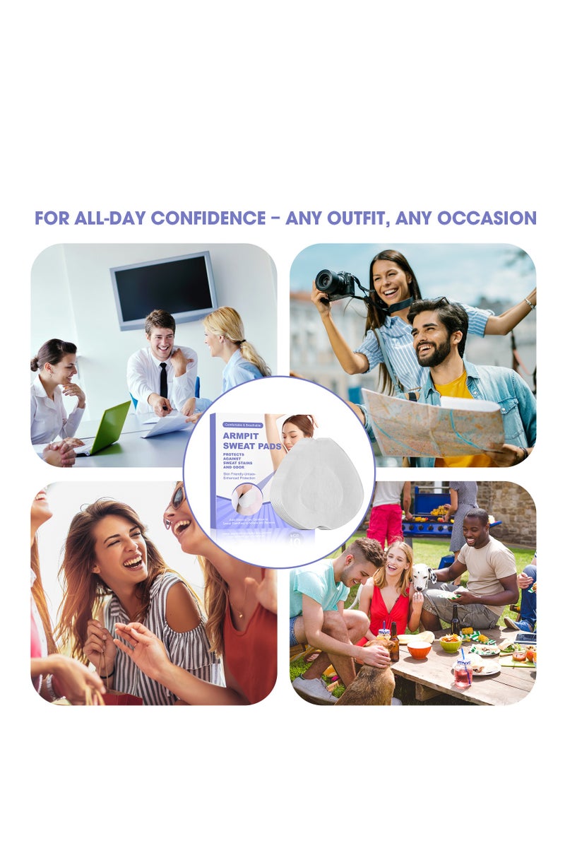 10PCS Breathable Armpit Sweat Pads with Triple-Layer Protection | Invisible & Soft Underarm Sweat Pads for All-Day Dryness | Highly Absorbent Armpit Sweat Pads for Women & Men | Underarm Sweat Pads with 100% Cotton Surface | Sweat Absorbing Pads for Armpit Anti Sweat Protection - Image 5