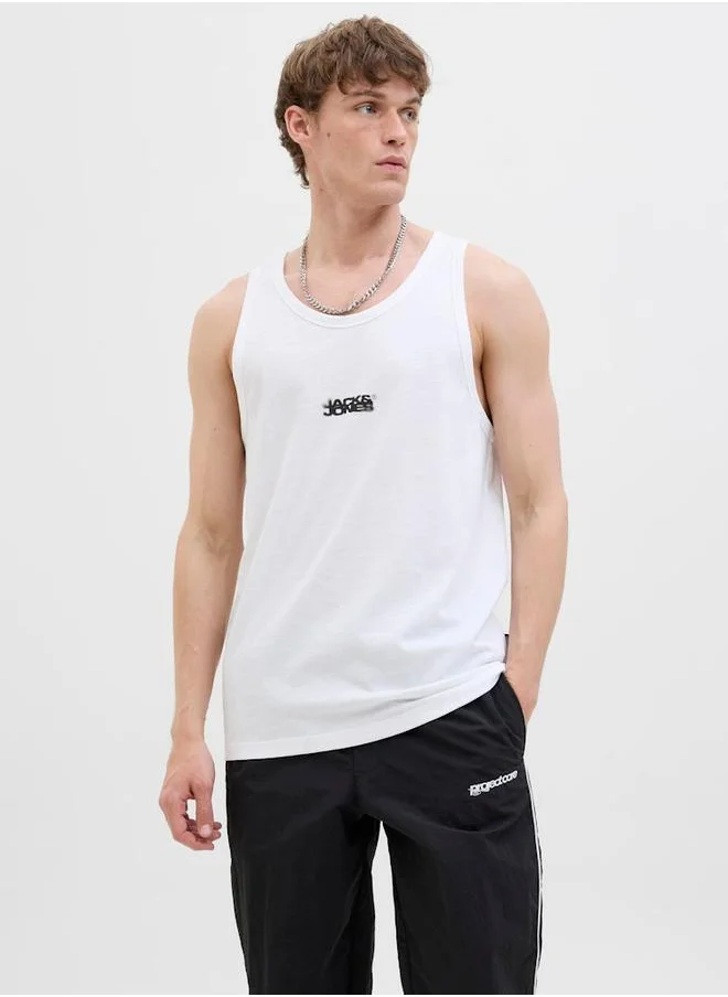 JACK & JONES Jack & Jones Logo Print Relaxed Fit Tank