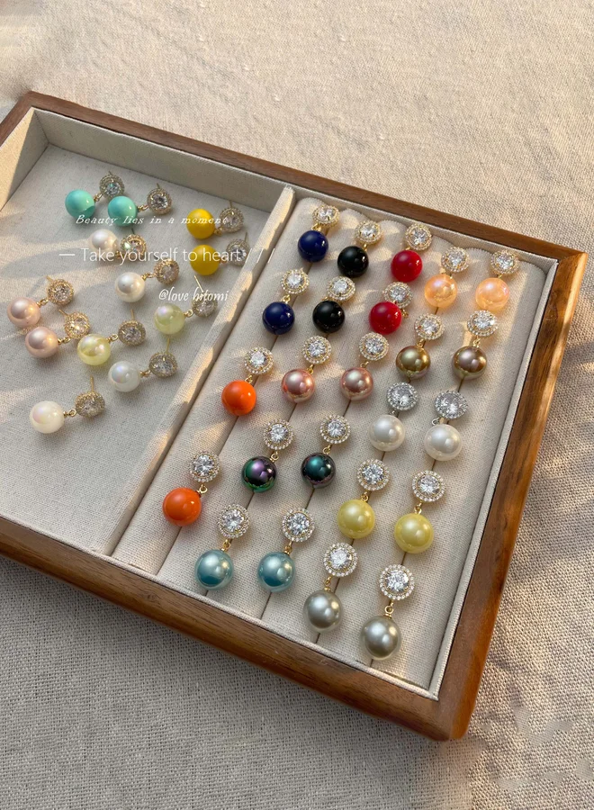 Take Two  Faux Pearl Dangle Earrings for Women | Best Price UAE