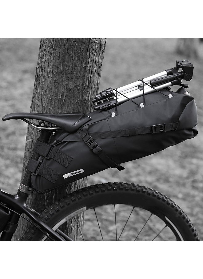Rhinowalk Bike Saddle Tube Bag Waterproof Bicycle Under Seats Bag Large Capacity Cycle Storage Bag Quick Release Bicycle Accessories  - Image 2