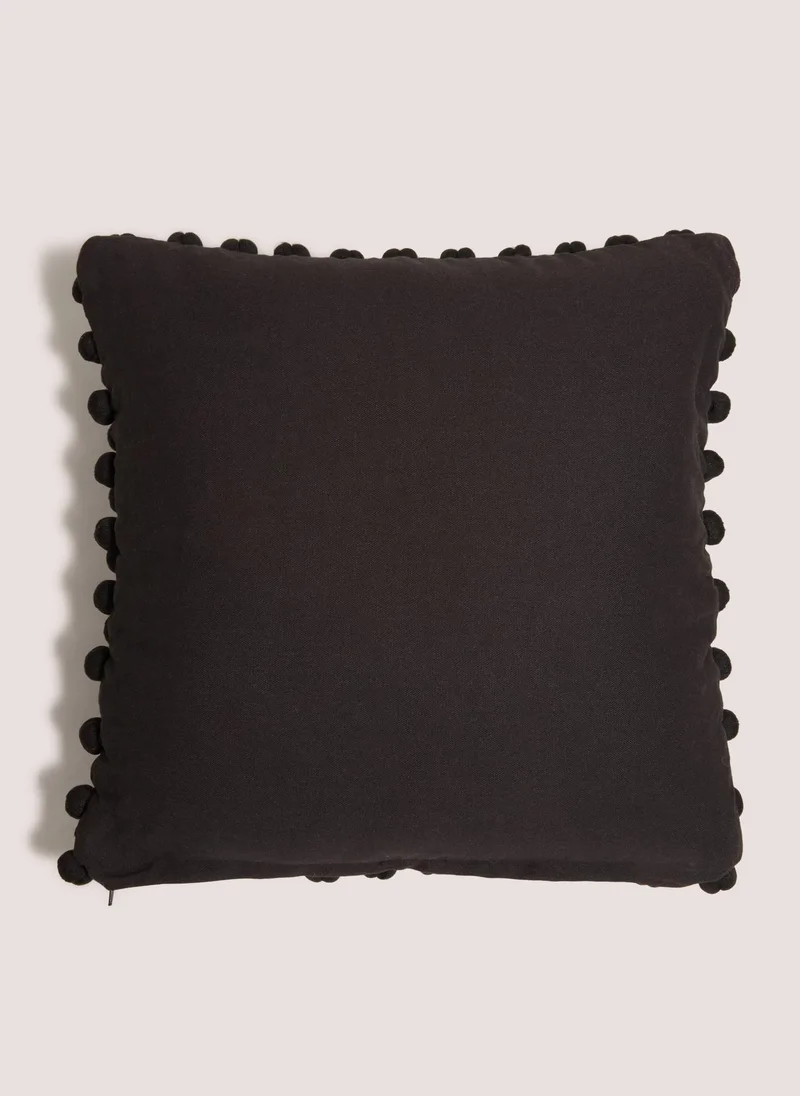 Matalan Black Bobble Cushion