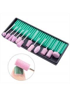 Luzen 12Pcs Nail Drill Bits Polishing Buffing Electric Manicure Head Replacement Grinding Head with Case for Manicure Pedicure Nail Art Salon Polishing Tools, Pink  - Image 5