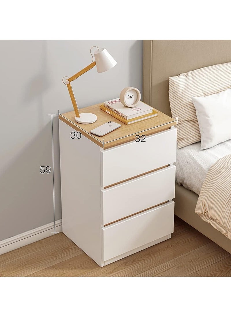 LEDIN - Bedside table style bedside table bedroom multi-layer rack small multi-function cabinet end table nightstand storage table - Image 1