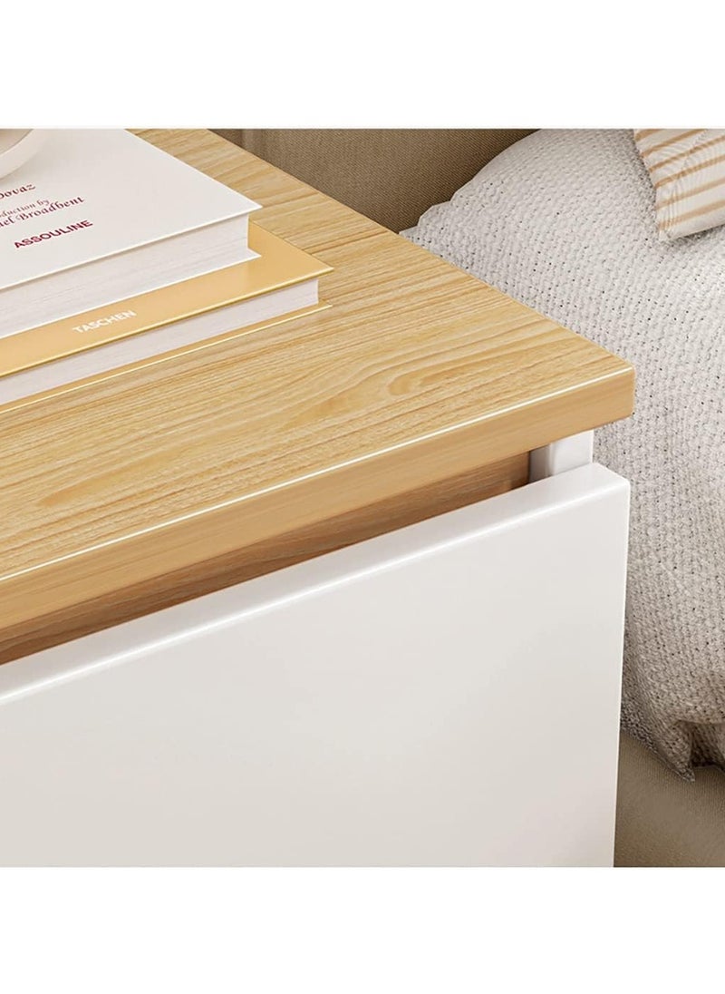 LEDIN - Bedside table style bedside table bedroom multi-layer rack small multi-function cabinet end table nightstand storage table - Image 1