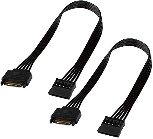 TeamProfitcom SATA Power Extension Cable, 15 Pin SATA Male to Female Extender Power Cable Adapter for Hard Drive Disk HDD, SSD (2 Pack) 24 Inches - Image 2
