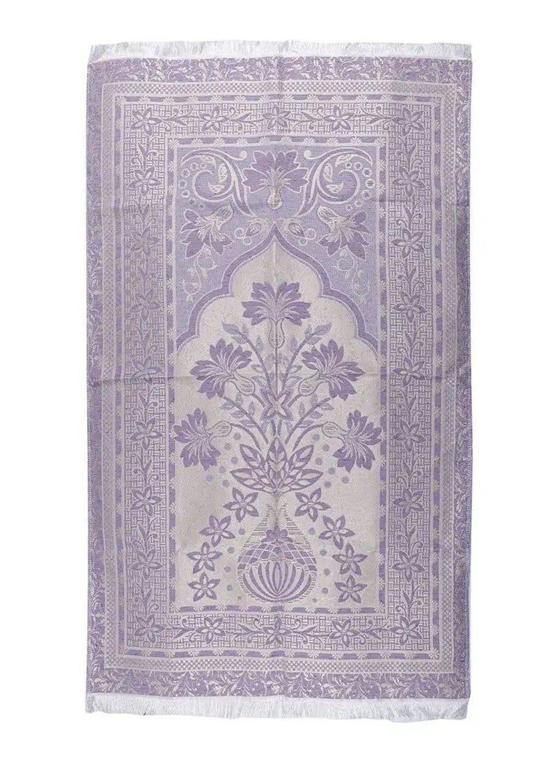MANASEK - Manasek Safe 67 x 115 cm Silk Bag Prayer Mat (Purple) - Image 1