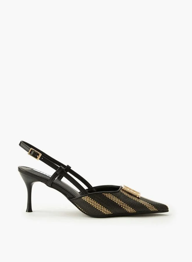 Elle Women Textured Stiletto Heel Shoes