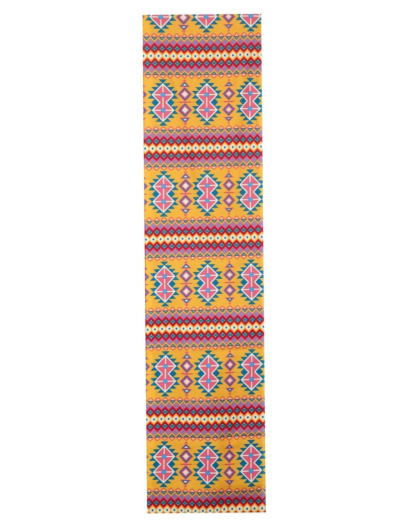 Alina Decor Alina Decor Poly Cotton Abstract Pattern Hd Printed Washable Runner for Dining Table Runner/Table Runner for Dining Table 4-6 Seater Table Runner Cloth (Multicolor, 13 Inch X 54 Inch), Large - Image 2