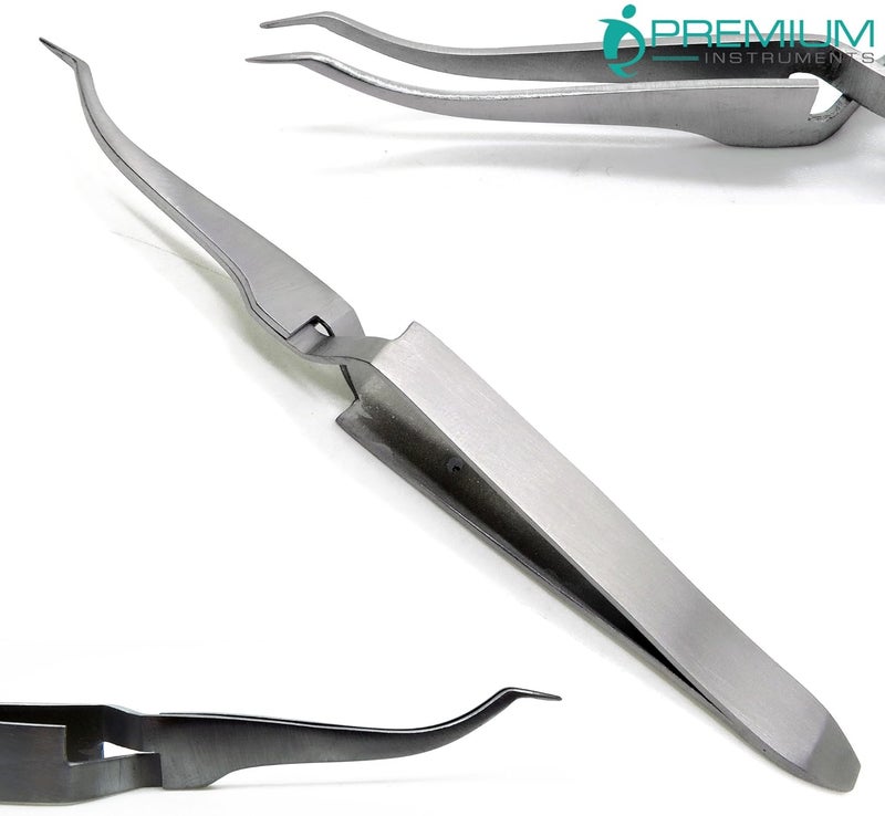 Premium Instruments New Dental Buccal Tube De Bonding Tweezers 5.5" Bracket Placement Reverse Action Narrow End Forcep Pliers Orthodontics Instruments - Image 1