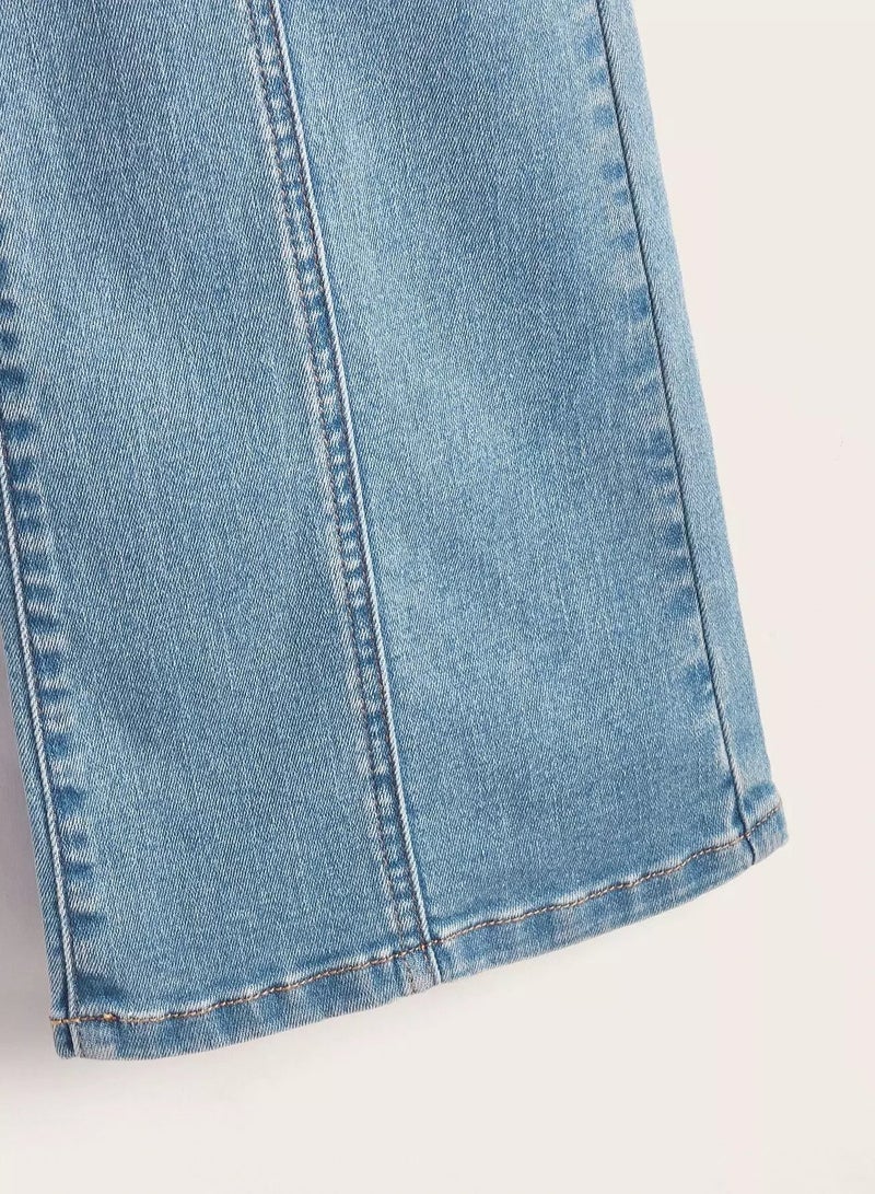 بنطال جينز بخصر مرتفع وقصة واسعة - Image 4