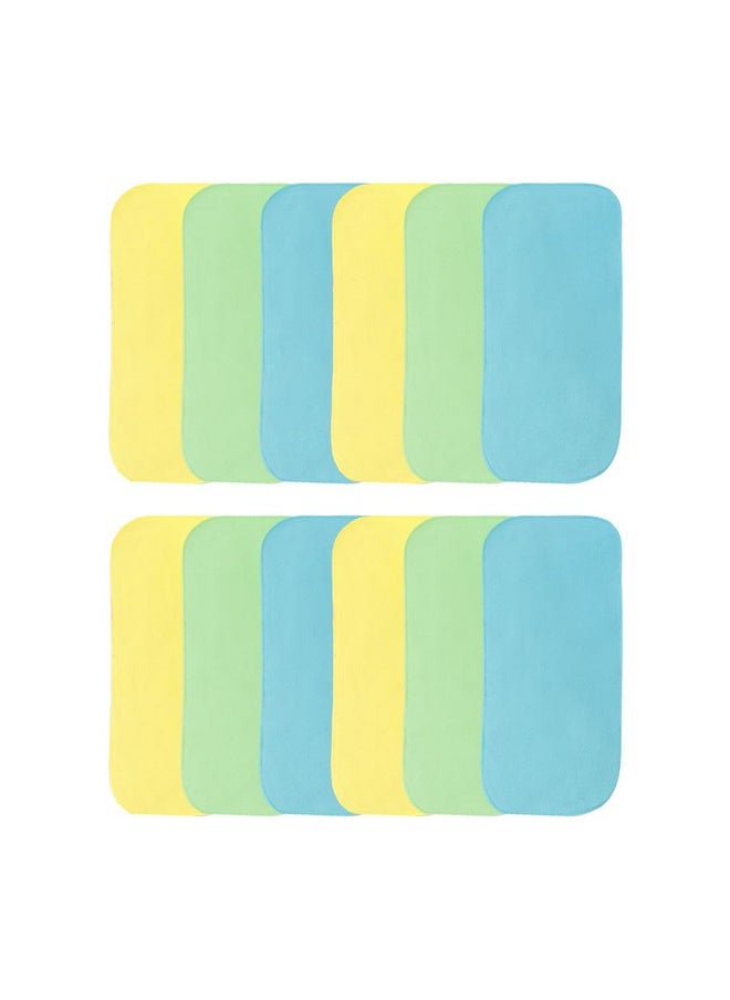 Superbottoms Reusable Stay-Dry Fleece Nappy Liners For Cloth Diapers For Babies, (Set Of 12)- Pack Of 12, Easy Clean Top Sheets For Washable & Reusable Cloth Diapers, Multicolour  - Image 1
