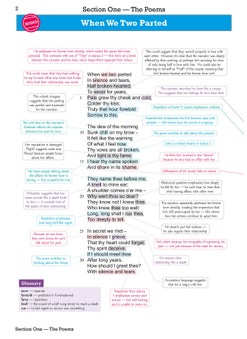 GCSE English AQA Poetry Guide - Love & Relationships Anthology inc. Online Edn, Audio & Quizzes  - Image 4