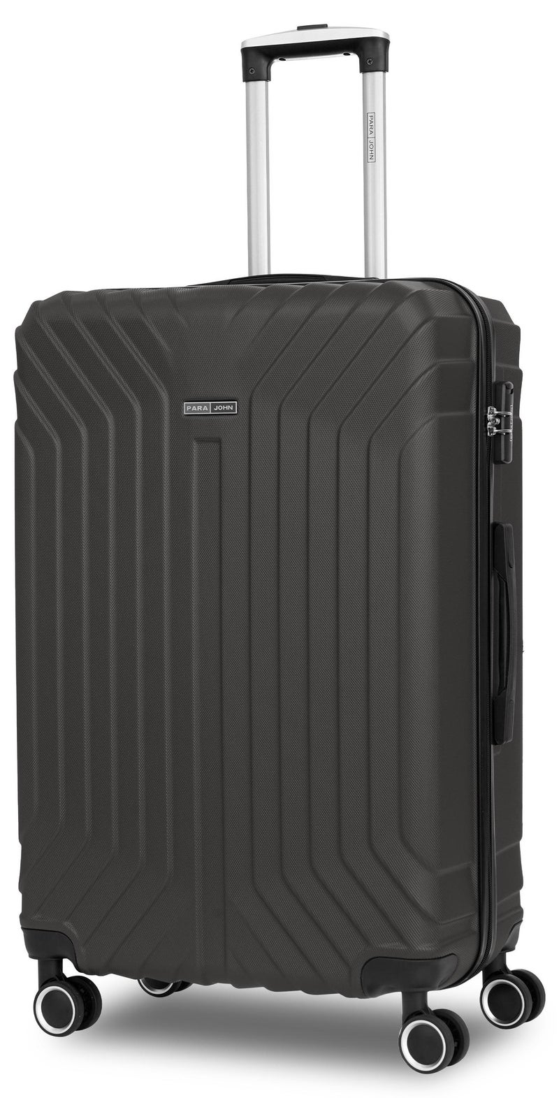 بارا جون حقيبة سفر بعجلات صلبة كبيرة الحجم وخفيفة الوزن من مادة  -  بوصة | تحمل  كجم بعجلات رباعية داكنة الرمادي - Image 1