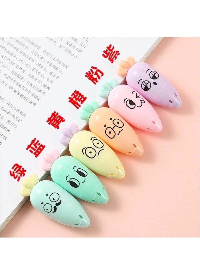Easyso Carrot Highlighter Marker Mini 6 Pcs  - Image 4
