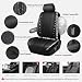 CAR PASS Memory Foam Mesh Bling Diamond Car Seat Cover 2 Front Seats Breathable Soft Sponge Universal Shining Glitter Sparkly Crystal Fit Armrest Automotive Truck SUV Cute Women Girl Black Rhinestone - Image 3