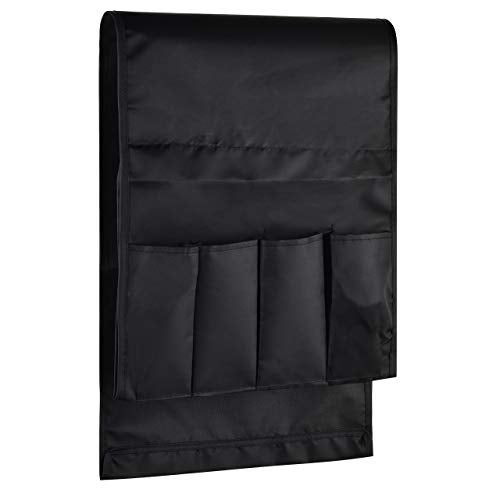 CM Sofa Armrest Organizer Couch Arm Chair Caddy Sofa Covers Remote Control Holder Magazine Notebook Storage Bag with 5 Pockets for Home Office Recliners Storage - Image 1