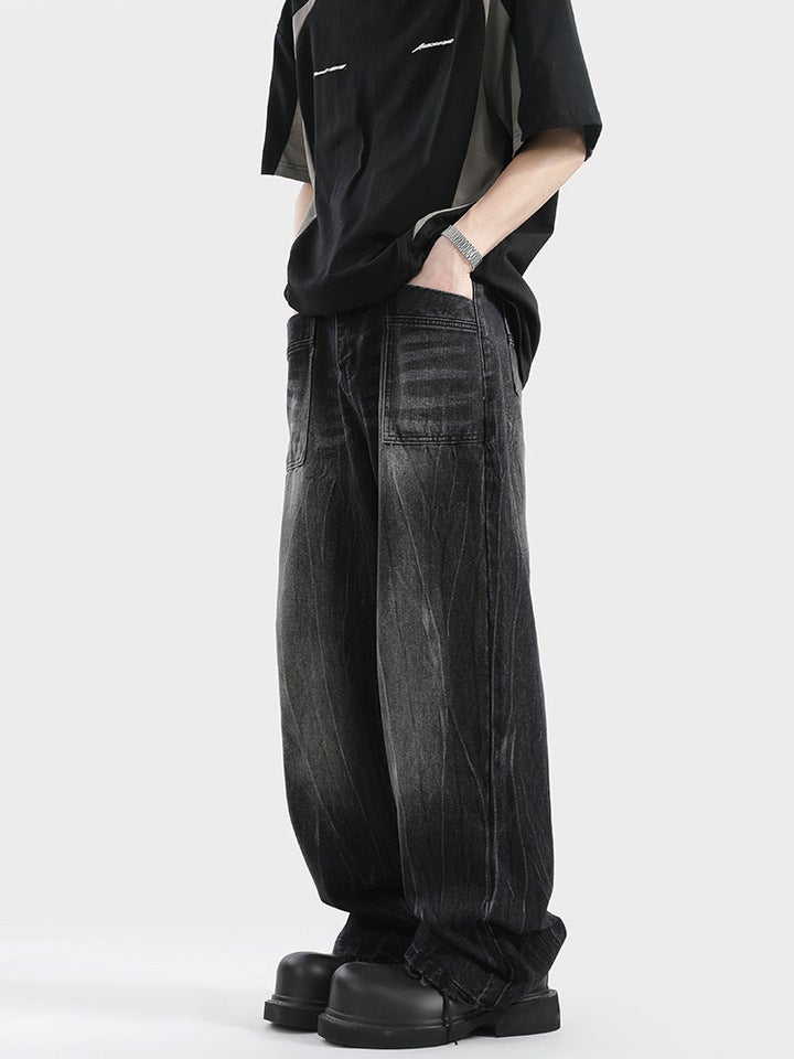Unisex Classic Denim Jeans Loose Fit Daily Outdoor Wear - Image 1
