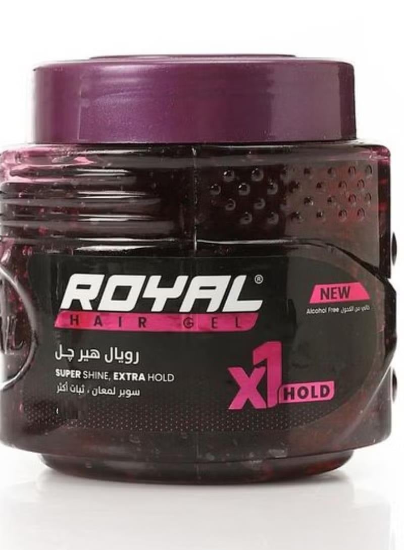 رويال جل الشعر رويال تثبيت إضافي 450 مل بنفسجي