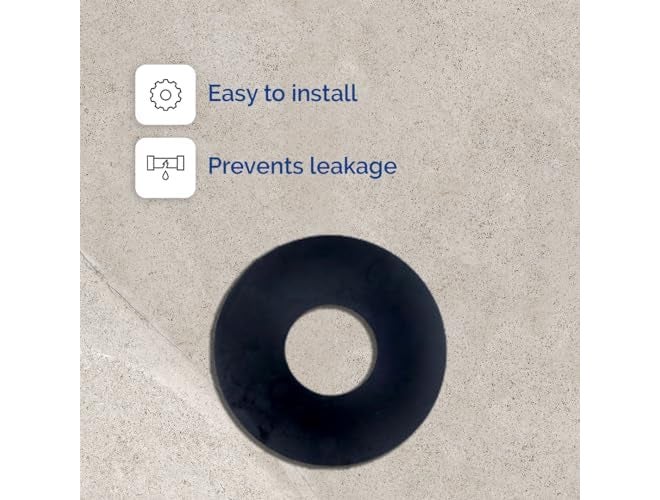 Parryware مجموعة غسالة مخرج نحيفة (E611699) | غسالة مطاط نيتريل لخزانات الطرد | تصميم متين ومضاد للتسرب | مثالي لإصلاح واستبدال خزانات المرحاض (عبوة من 10) - Image 4