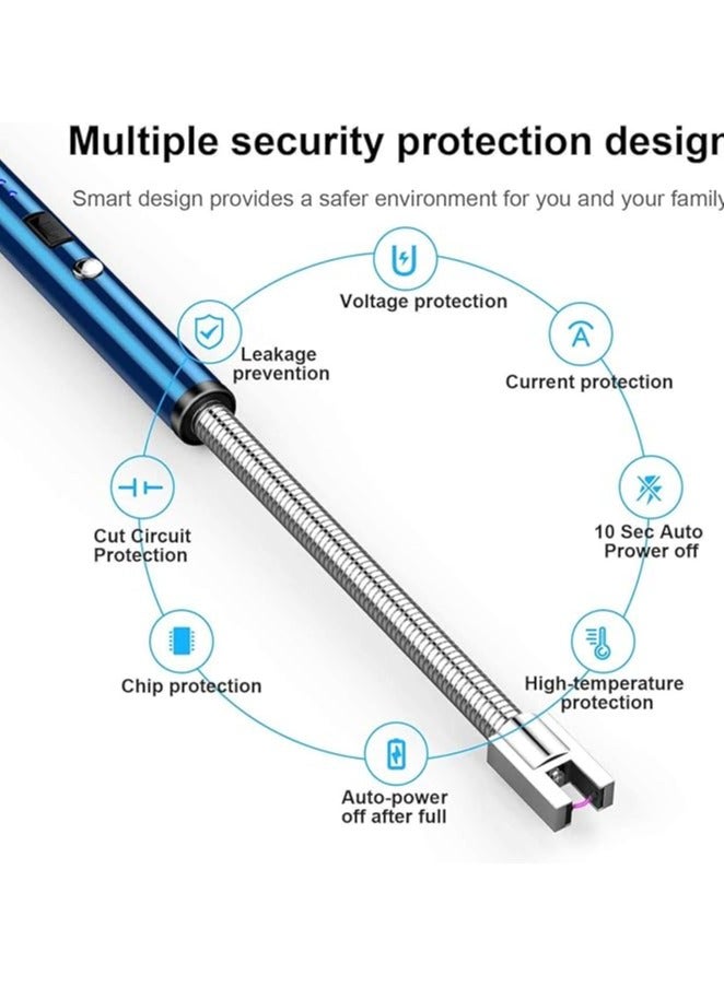 ولاعة كهربائية قابلة للشحن USB برقبة مرنة 360 درجة – ولاعة بدون غاز لإشعال الشموع والبوتاجاز والشواية - Image 4