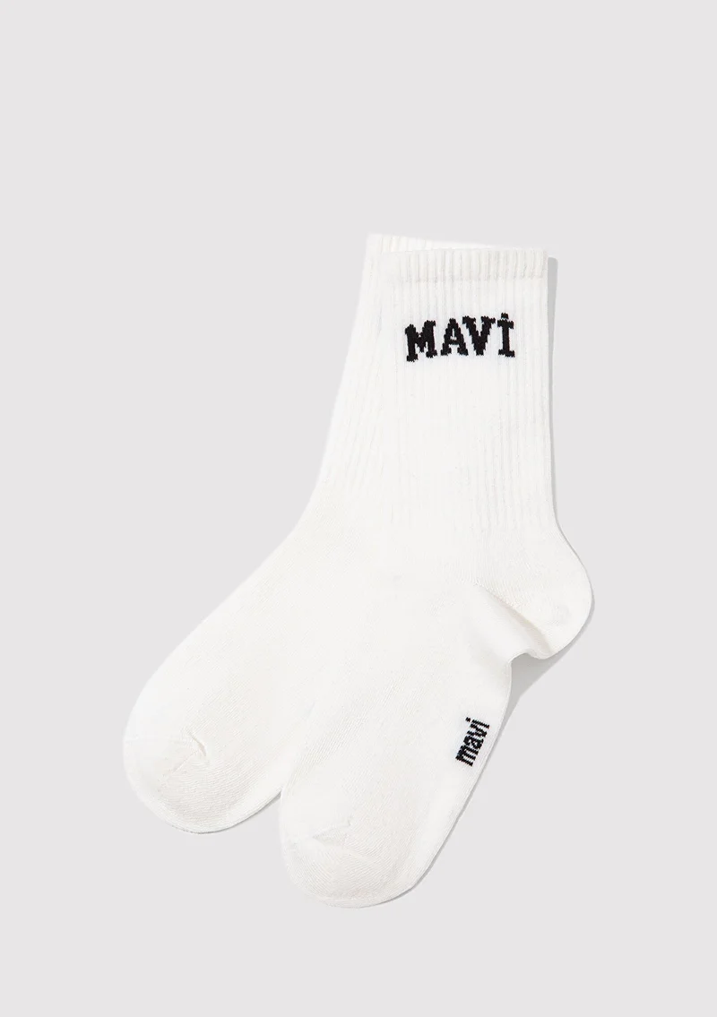 مافي White Socket Socks