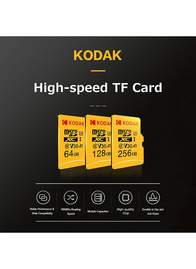Kodak - Micro SD Card 32GB TF Card U3 A1 V30 Memory Card 100MB/s Reading Speed 4K Video Record - Image 1