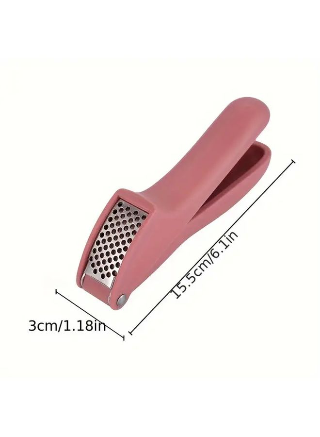 Grey Garlic Press Manual Crusher Mincer Ergonomic Handle Easy Clean Kitchen Gadget - Image 3