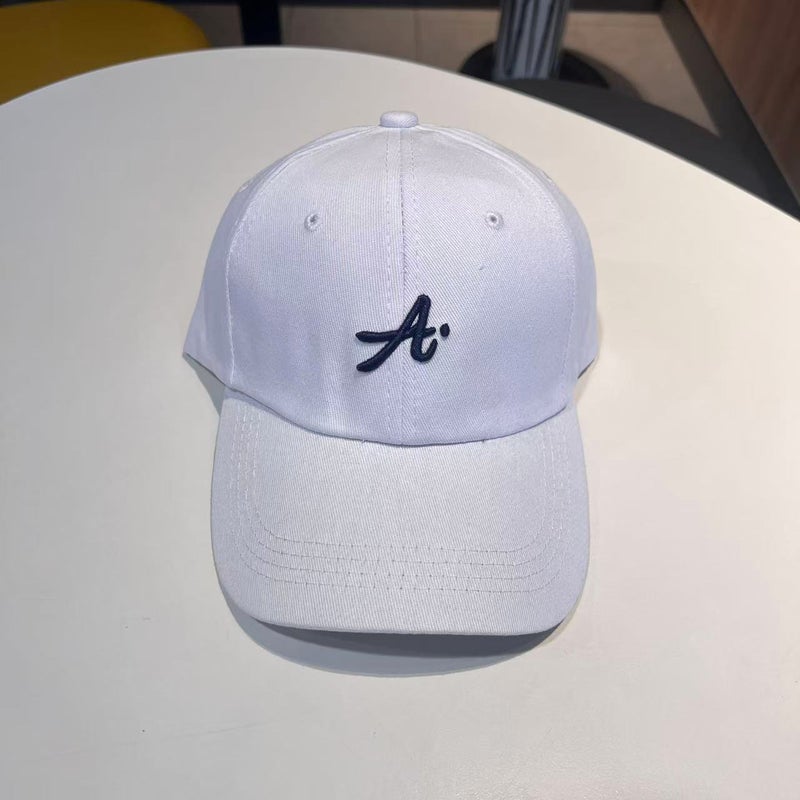 Japanese Style Retro Street Three-Dimensional Letter Embroidered Baseball Cap Women'S Big Head Waving Cap Men'S Face Small Sun Hat Trendy - Image 5