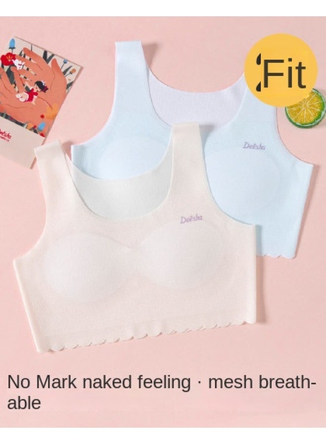 DEESHA Pack Premium Mesh】seamless Breathable Bras For Teens - Second Stage Adolescent Underwear - Image 1