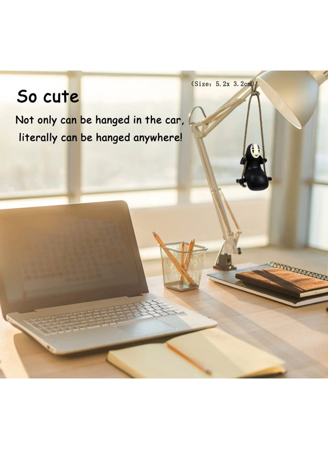 Green Hills - Cute Anime Accessories for Car Interior Ornaments Faceless Male Car Pendant No Face Man Swing Car Rearview Mirror Decor Birthday Gift Auto Crafts Doll - Image 1