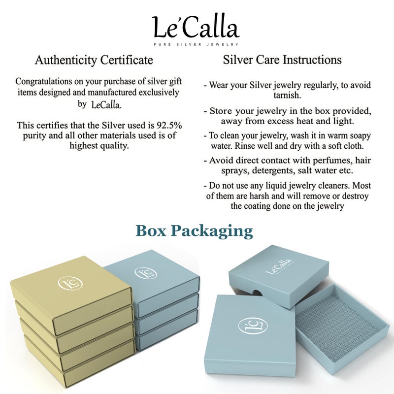 LeCalla 925 Sterling Silver Omega Back Earrings | Antique Crossover Textured Curve Statement Omega Back Clip-On Large Stud Earrings for Women 17MM - Image 5